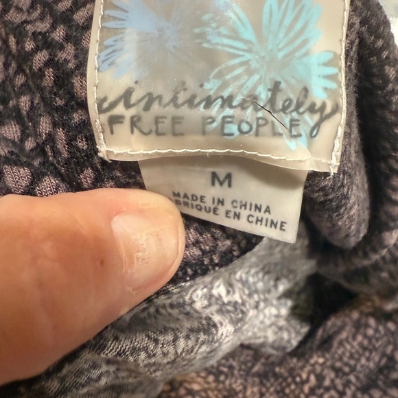 Free People Purple and Black Snakeskin print Fitted Camisole - Picture 3 of 5